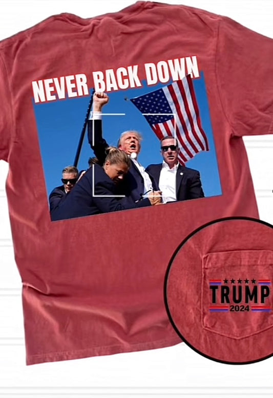 Never Back Down (unisex)